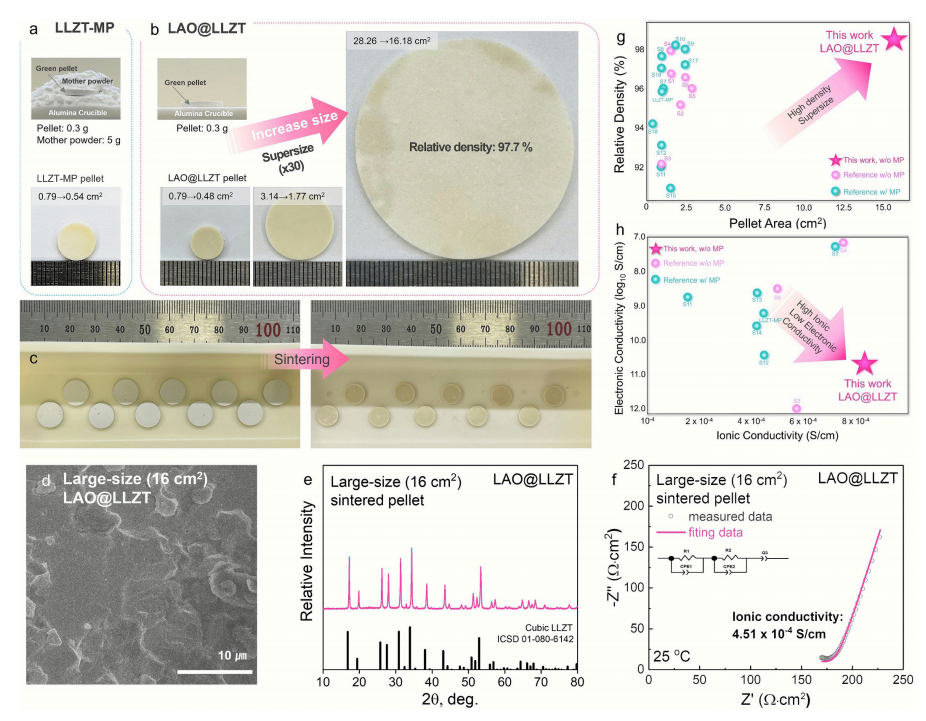 Revitalizing multifunctionality of Li-Al-O system enabling  mother-powder-free sintering of garnet-type solid electrolytes 이미지